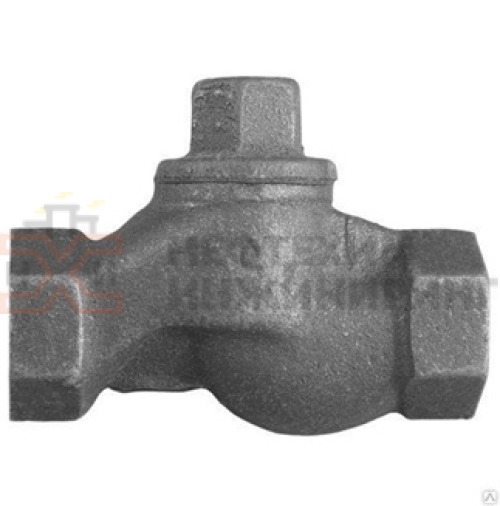 Клапан обратный подъемный муфтовый 16кч11р DN 50 PN 1,6 МПа У3, корпус чугун