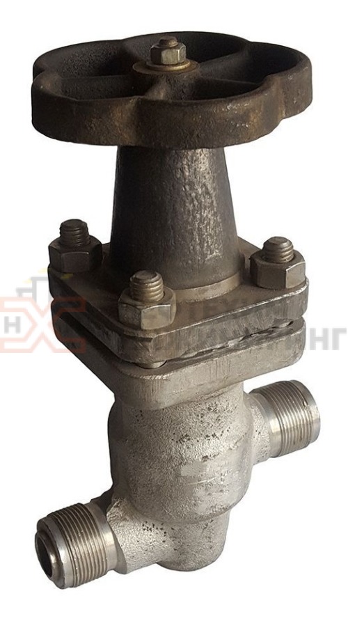 Клапан запорный сильфонный цапковый ручной 14с17п DN 20 PN 1,0 МПа У1, корпус ст. 20, класс герметичности «А» по ГОСТ 9544-2015