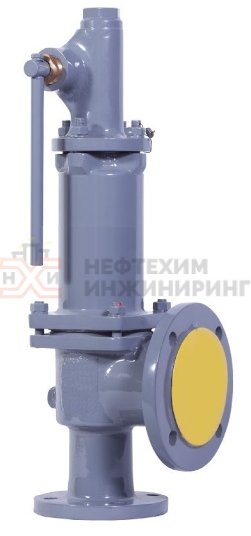 Клапан предохранительный пружинный сальниковый фланцевый с приспособлением для принудительного открытия СППК4Р 25-40 17с25нж DN 25 (исп. F) / 40 (исп. В) PN 4,0 (вход) / 1,6 (выход) МПа У1, пружина № ?, Рн=? кгс/см², корпус ст. 20Л, класс герметичности «В» по ГОСТ 9544-2015