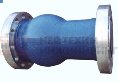 Клапан обратный поворотный фланцевый 19нж10бк DN 80 PN 16,0 МПа УХЛ1, корпус ст. 12Х18Н9ТЛ