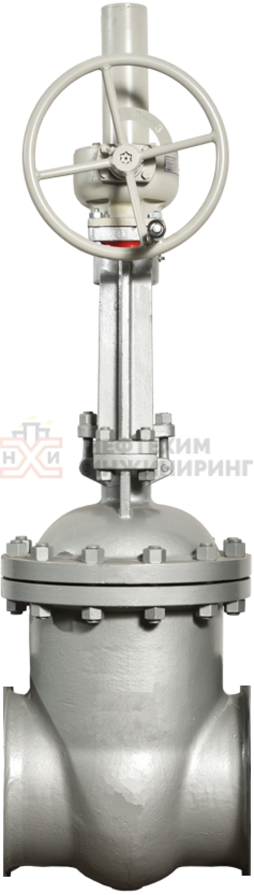 Задвижка клиновая с выдвижным шпинделем под приварку с редуктором 31с545нж DN 200 PN 25,0 МПа У1, корпус ст. 20Л, класс герметичности «А» по ГОСТ 9544-2015