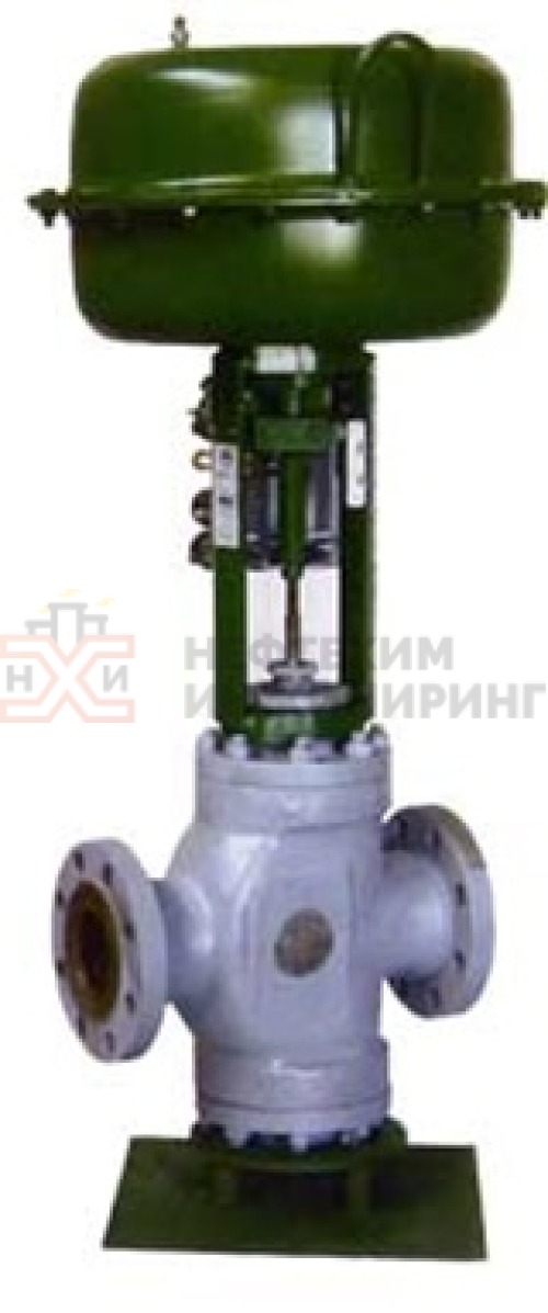 Клапан регулирующий сильфонный двухседельный фланцевый "до себя" нормально закрытый 25нж92нж DN 25 PN 4,0 МПа УХЛ1 с МИМ, корпус ст. 12Х18Н9ТЛ