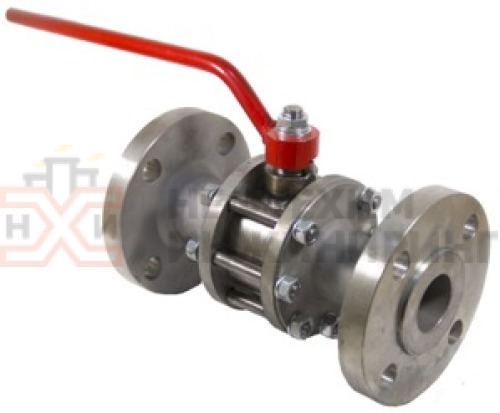 Кран шаровой разборный проходной полнопроходной фланцевый ручной КШ-Р.П.ПП.Ф.Р.НХИ.065.063.03.УХЛ1 DN 65 PN 6,3 МПа, корпус ст. 12Х18Н10Т, класс герметичности «А» по ГОСТ 9544-2015