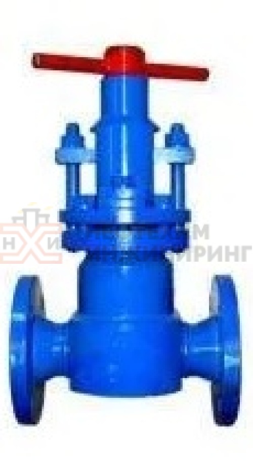 Клапан запорный сильфонный фланцевый ручной 14нж17ст DN 65 PN 1,0 МПа УХЛ1, корпус ст. 12Х18Н10Т, класс герметичности «В» по ГОСТ 9544-2015