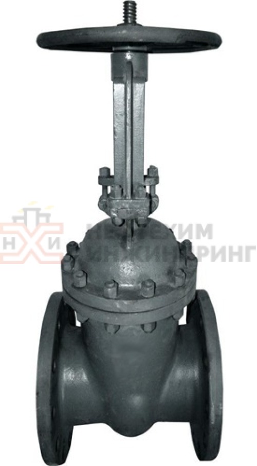 Задвижка клиновая литая с выдвижным шпинделем фланцевая ручная 30с99нж DN 150 PN 2,5 МПа У1, корпус ст. 20Л, класс герметичности «А» по ГОСТ 9544-2015