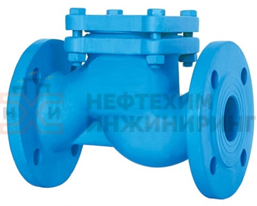 Клапан обратный пружинный фланцевый 16нж81нж DN 100 PN 1,6 МПа УХЛ1, корпус ст. 12Х18Н9ТЛ