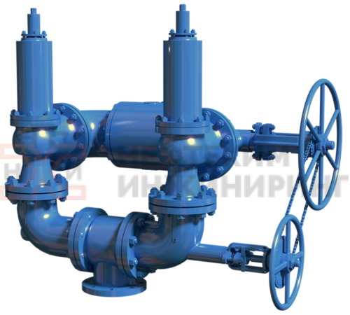 Блок предохранительных клапанов БПУ С 80-40 ХЛ1 50лс07нж2