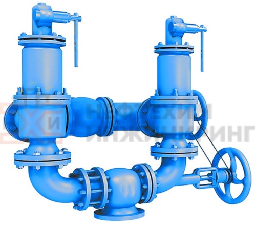 Блок предохранительных клапанов БПУ РС 100-40нж УХЛ1 50нж11нж3