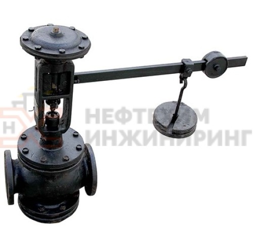 Регулятор давления фланцевый "после себя" нормально открытый 21ч10нж DN 150 PN 1,6 МПа У3, корпус чугун