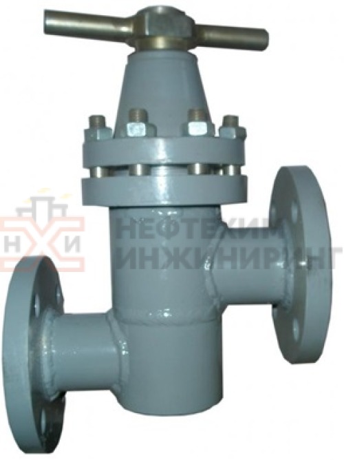 Клапан запорный сильфонный фланцевый ручной 14с17п DN 100 PN 1,0 МПа У1, корпус ст. 20, класс герметичности «А» по ГОСТ 9544-2015
