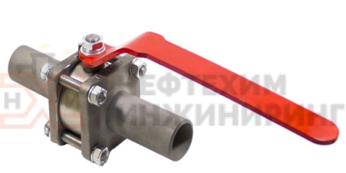 Кран шаровой разборный проходной полнопроходной под приварку ручной КШ-Р.П.ПП.П.Р.НХИ.125.250.03.УХЛ1 DN 125 PN 25,0 МПа, корпус ст. 12Х18Н10Т, класс герметичности «А» по ГОСТ 9544-2015