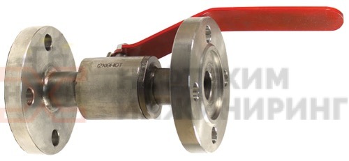 Кран шаровой разборный проходной полнопроходной фланцевый ручной КШ-Р.П.ПП.Ф.Р.НХИ.032.160.03.УХЛ1 DN 32 PN 16,0 МПа, корпус ст. 12Х18Н10Т, класс герметичности «А» по ГОСТ 9544-2015