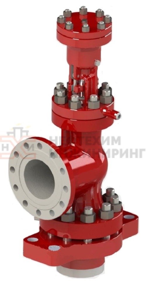 Клапан предохранительный фланцевый 392-175/95-0Г-01 DN 150 PN 9,8 МПа Т540 °С, корпус ст. 15Х1М1ФЛ