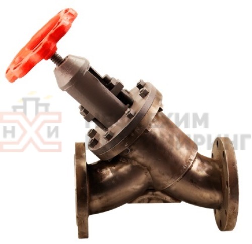 Клапан запорный сальниковый прямоточный фланцевый ручной 13тн1п DN 250 PN 1,0 МПа УХЛ1, корпус ст. ВТ1-0, класс герметичности «А» по ГОСТ 9544-2015