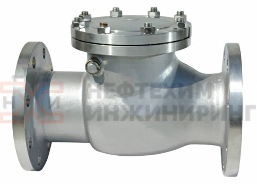 Клапан обратный поворотный фланцевый 19с19нж DN 200 PN 16,0 МПа У1, корпус ст. 20Л