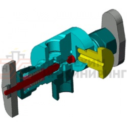 Клапан (вентиль) трехходовой под приварку ручной Т-203 DN 10 PN 14,0 МПа Т560 °С, корпус ст. 20Х13