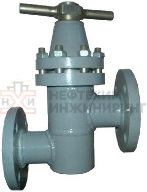 Клапан запорный сильфонный фланцевый ручной 14нж17п DN 10 PN 1,0 МПа УХЛ1, корпус ст. 12Х18Н10Т, класс герметичности «А» по ГОСТ 9544-2015