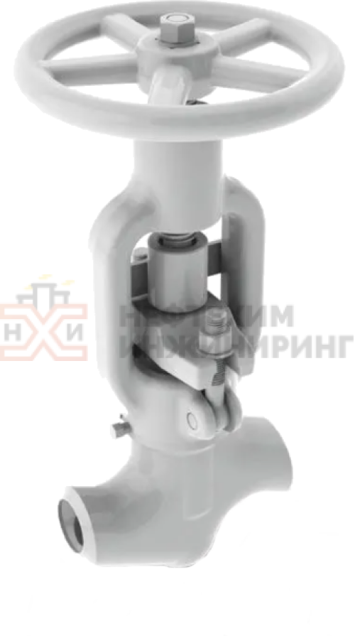 Клапан (вентиль) запорный под приварку ручной 1с-12-5 DN 50 PN 25,0 МПа Т350 °С, корпус ст. 20