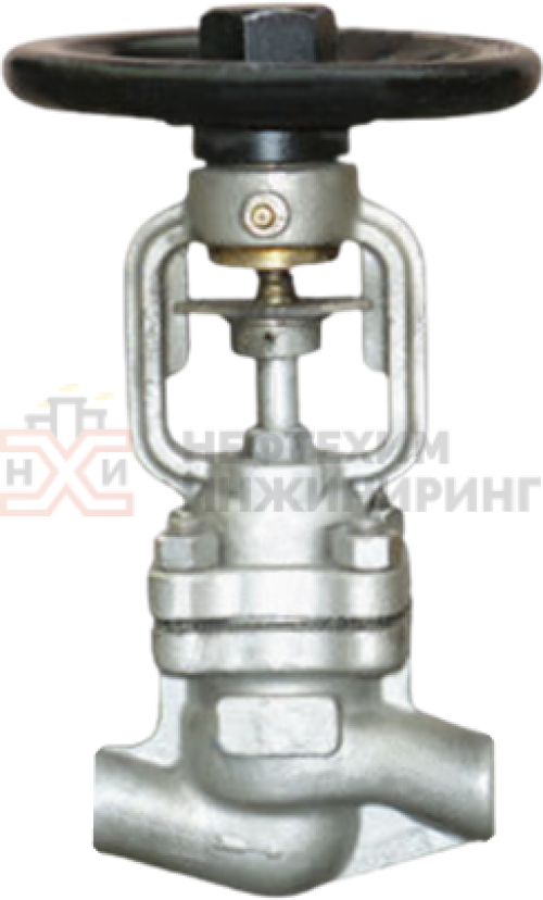 Клапан запорный сильфонный под приварку ручной 15с66п DN 40 PN 2,5 МПа У1, корпус ст. 25Л, класс герметичности «А» по ГОСТ 9544-2015