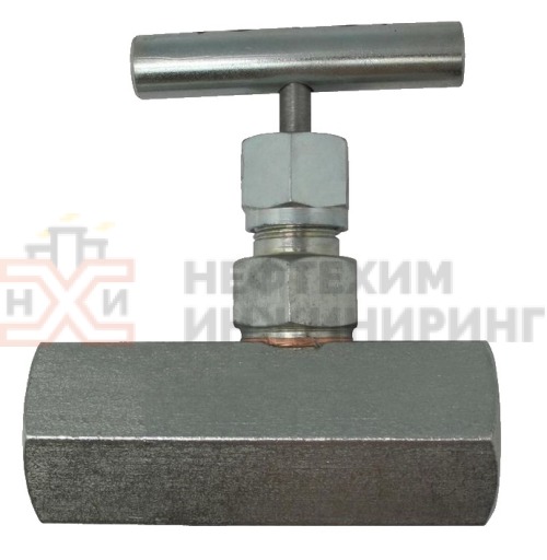 Вентиль прямоточный с эластомерным уплотнением ВПЭ K½''-В K½''-В DN 5 PN 35,0 МПа ХЛ1, корпус ст. 09Г2С, класс герметичности «А» по ГОСТ 9544-2015