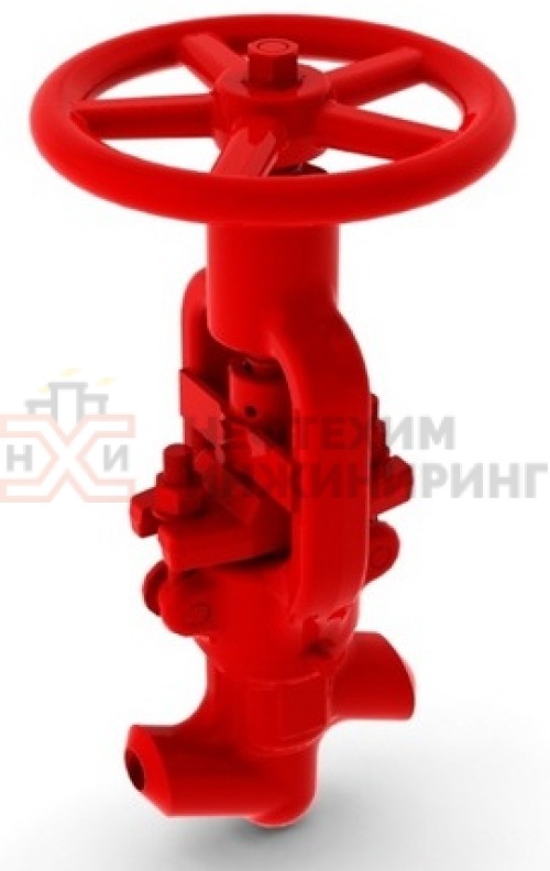 Клапан (вентиль) запорный под приварку ручной 1с-15-5 DN 50 PN 13,7 МПа Т560 °С, корпус ст. 12Х1МФ