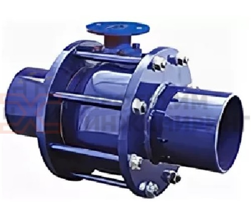 Кран шаровой разборный проходной полнопроходной под приварку под электропривод КШ-Р.П.ПП.П.ЭП.НХИ.100.016.02.ХЛ1 DN 100 PN 1,6 МПа, корпус ст. 09Г2С, класс герметичности «А» по ГОСТ 9544-2015