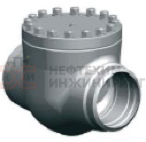 Клапан обратный под приварку 1516-80-0А DN 80 PN 10,0 МПа Т450 °С, корпус ст. 15ГС