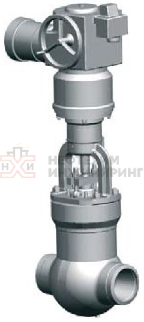 Задвижка запорная под приварку с электроприводом (MODACT MON 52032.1222N) 1156-150-ЭК DN 150 PN 4,0 МПа Т545 °С, корпус ст. 15Х1М1Ф