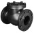 Клапан обратный поворотный фланцевый 19ч16бр DN 80 PN 1,6 МПа У3, корпус чугун